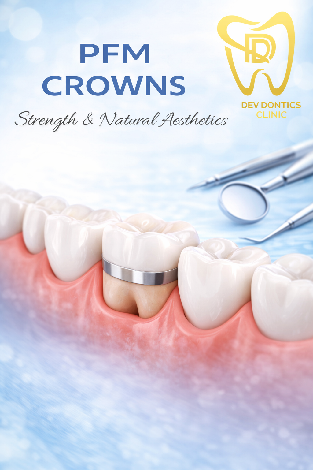 Porcelain-Fused-to-Metal (PFM) Crown